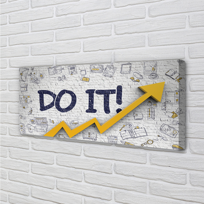 Pintura em tela Faça a inscrição