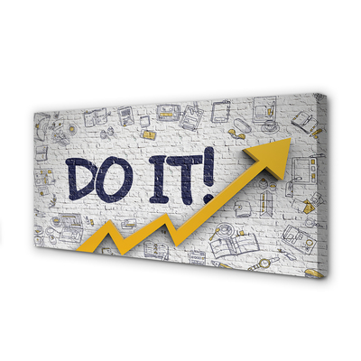 Pintura em tela Faça a inscrição