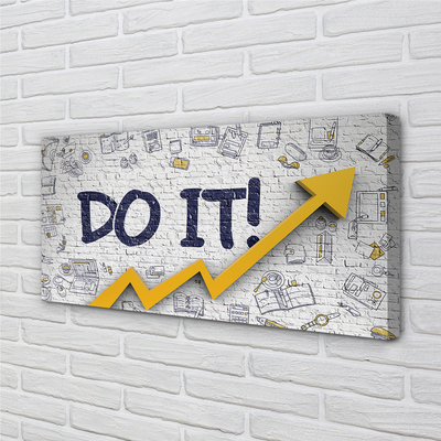 Pintura em tela Faça a inscrição