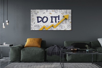 Pintura em tela Faça a inscrição