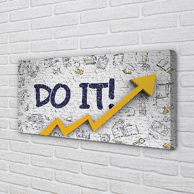 Pintura em tela Faça a inscrição