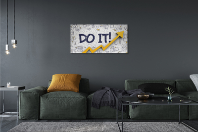 Pintura em tela Faça a inscrição