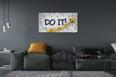 Pintura em tela Faça a inscrição