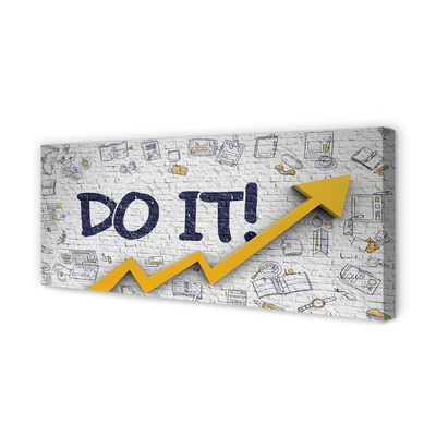 Pintura em tela Faça a inscrição