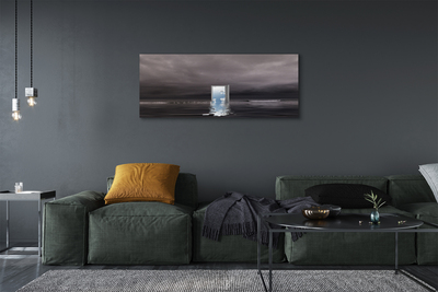 Pintura em tela Porta do mar céu