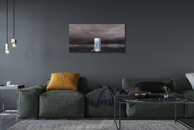 Pintura em tela Porta do mar céu