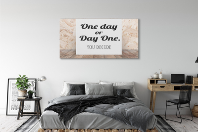 Quadro em tela Letras pretas em fundo branco