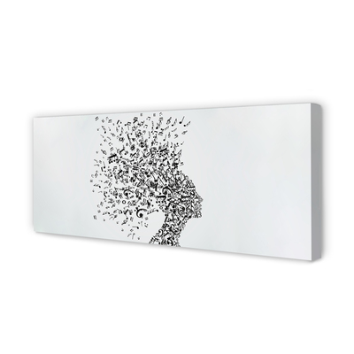 Quadro em tela Cabeçalho da nota