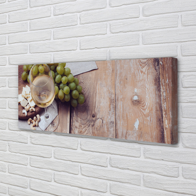 Quadro em tela Um copo de nozes e uvas