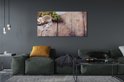 Quadro em tela Um copo de nozes e uvas