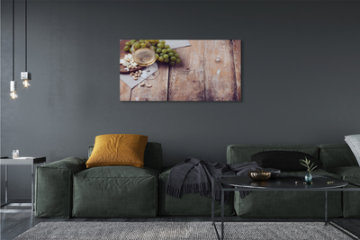 Quadro em tela Um copo de nozes e uvas