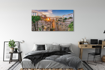 Pintura em tela Pôr do sol na Ponte da Espanha
