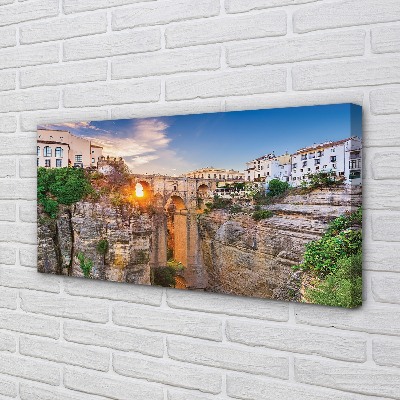 Pintura em tela Pôr do sol na Ponte da Espanha