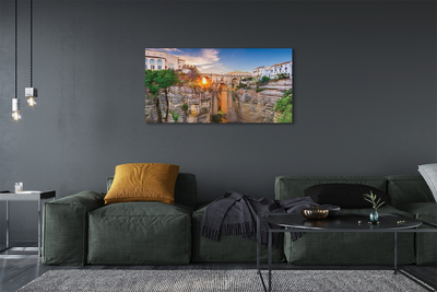 Pintura em tela Pôr do sol na Ponte da Espanha