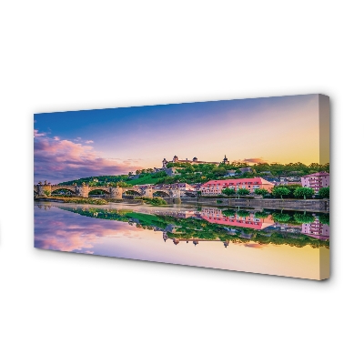 Quadro em tela Alemanha Sunset River