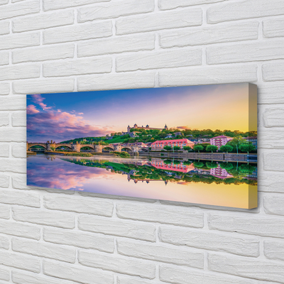 Quadro em tela Alemanha Sunset River
