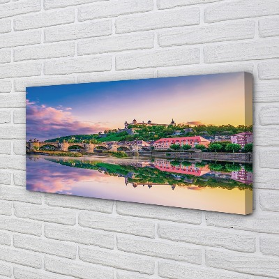 Quadro em tela Alemanha Sunset River