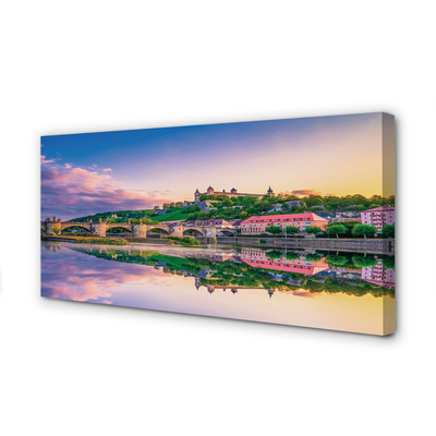 Quadro em tela Alemanha Sunset River