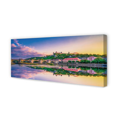 Quadro em tela Alemanha Sunset River