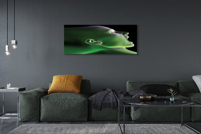 Pintura em tela Cabeça humana luz verde
