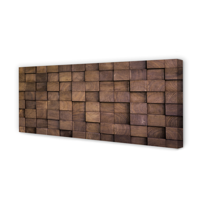 Quadro em tela Grão de madeira de gato