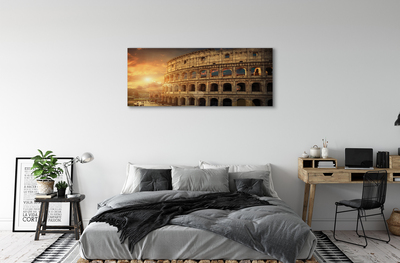 Quadro em tela Pôr do sol no Coliseu de Roma