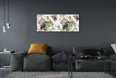 Pintura em tela Pássaros em um galho