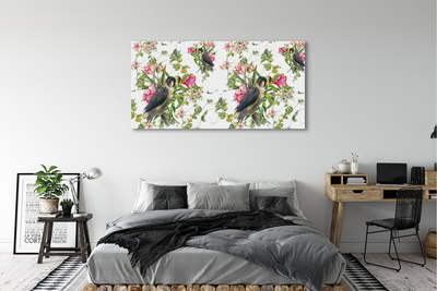 Pintura em tela Pássaros em um galho