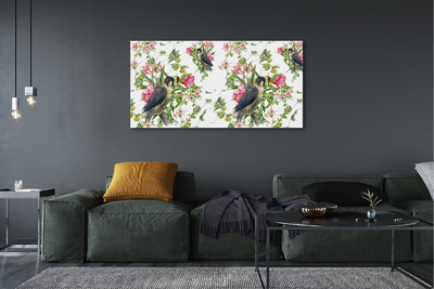 Pintura em tela Pássaros em um galho