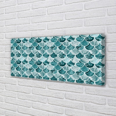 Pintura em tela Padrão de escamas de peixe