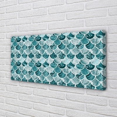 Pintura em tela Padrão de escamas de peixe