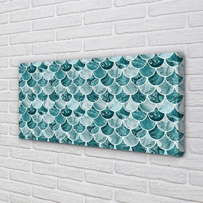 Pintura em tela Padrão de escamas de peixe