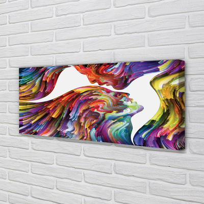 Quadro em tela Pintura facial colorida