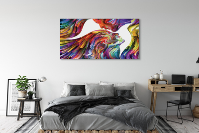 Quadro em tela Pintura facial colorida