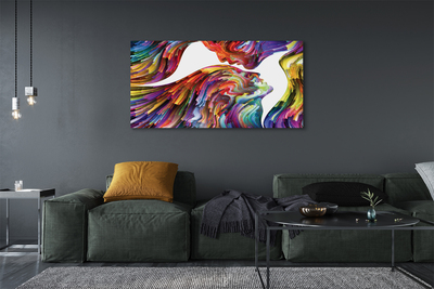 Quadro em tela Pintura facial colorida