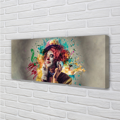 Quadro em tela Tinta para partitura de palhaço