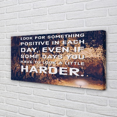 Pintura em tela Inscrição na caverna