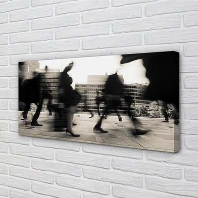 Quadro em tela Pessoas da cidade