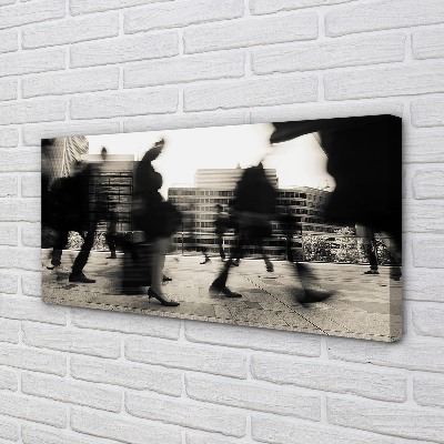 Quadro em tela Pessoas da cidade