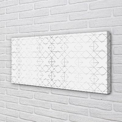 Quadro em tela Contornos de polígonos