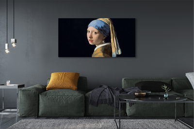 Pintura em tela Moça com Brinco de Pérola - Johannes Vermeer
