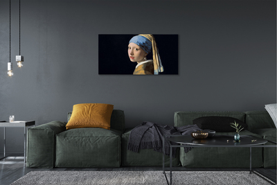 Pintura em tela Moça com Brinco de Pérola - Johannes Vermeer