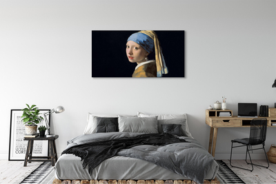 Pintura em tela Moça com Brinco de Pérola - Johannes Vermeer