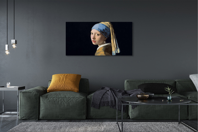 Pintura em tela Moça com Brinco de Pérola - Johannes Vermeer
