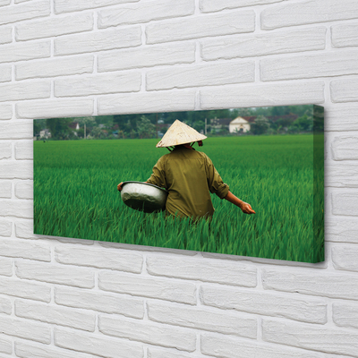 Pintura em tela Homem da Grama