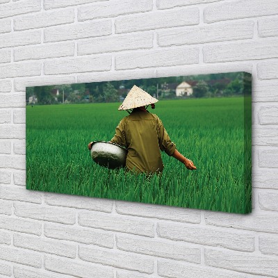 Pintura em tela Homem da Grama