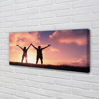 Quadro em tela Pessoas do Ocidente