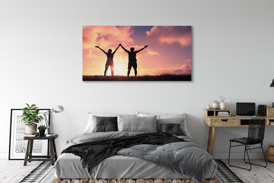 Quadro em tela Pessoas do Ocidente