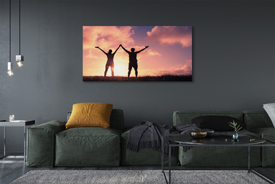 Quadro em tela Pessoas do Ocidente