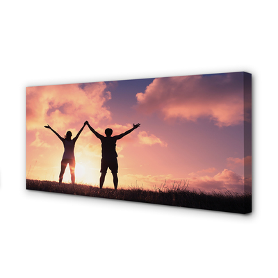 Quadro em tela Pessoas do Ocidente